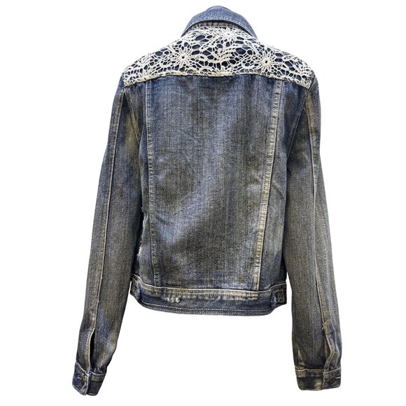Krimson & Klover Blue Denim Jacket L - Picture 2 of 5